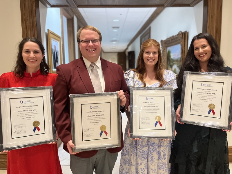 Group photo of the 2023 UMMC Internal Medicine residents in the Clinical Educator track